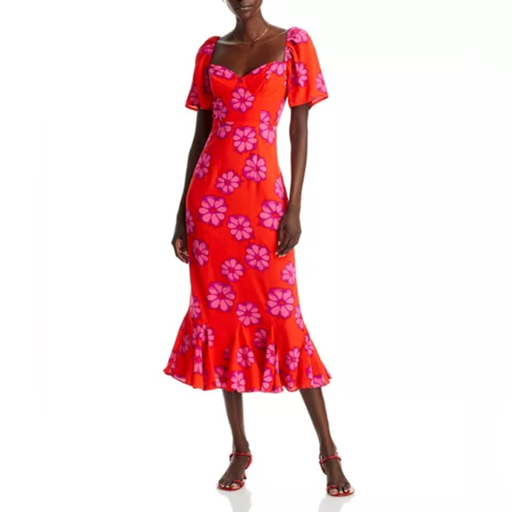 RHODE Ramona Dress - Scarlet Bombay Bloom